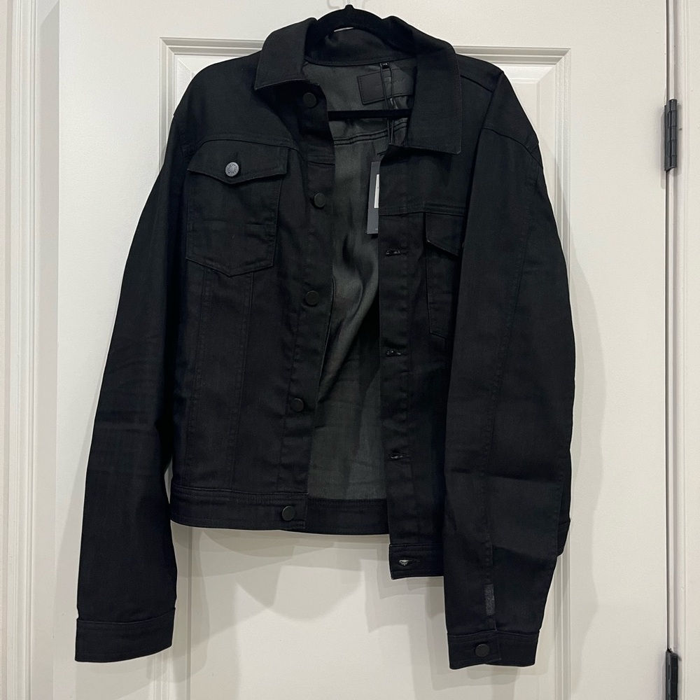 NWT 7 For All Mankind | Black Jean Jacket Size Medium